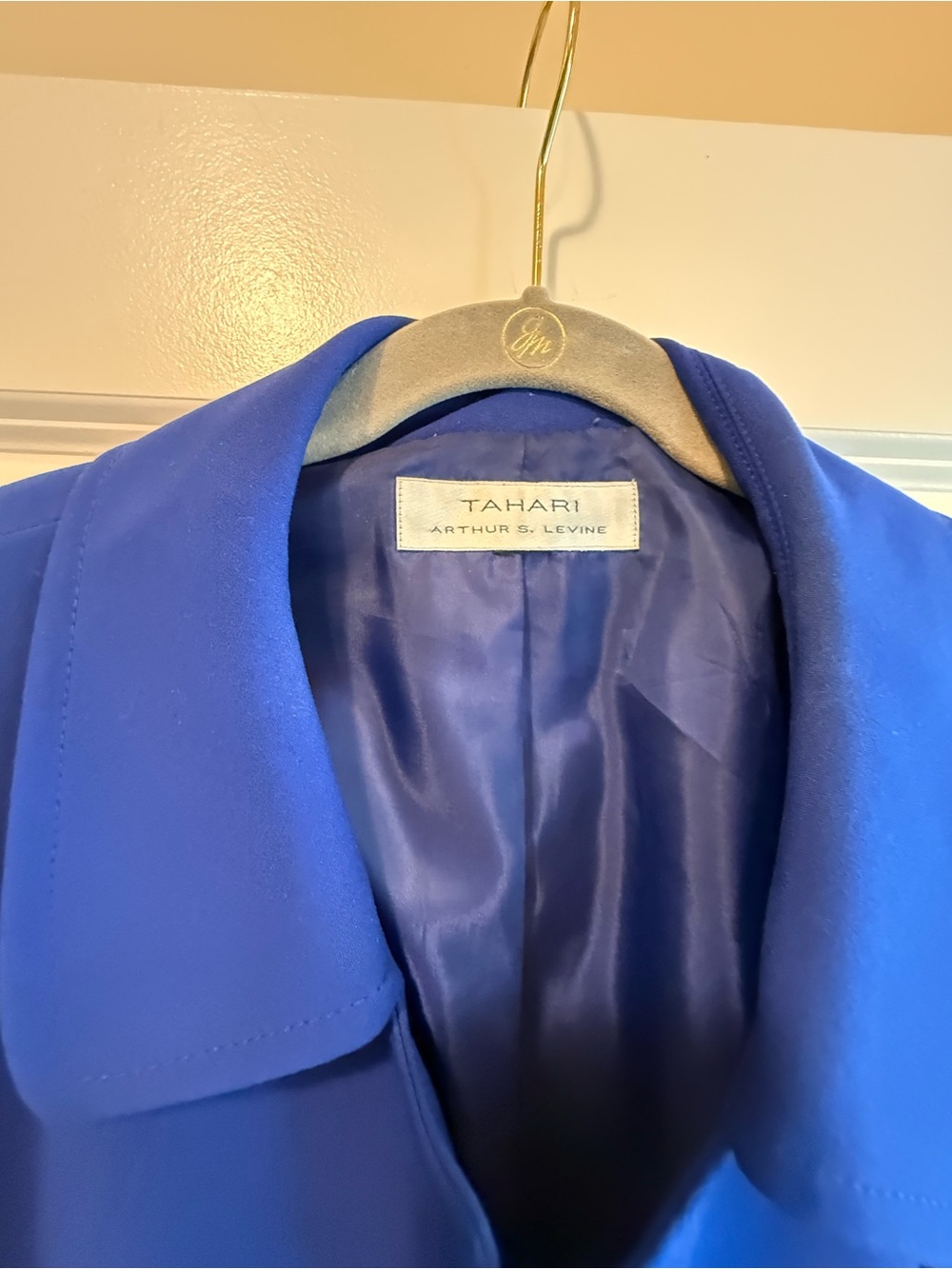 Tahari Women's Royal Blue Button Jacket - Picture 3 of 6
